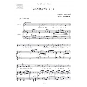 Chansons Bas Chant-Piano